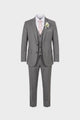 Three-piece suit with jacket waistcoat and matching trousers