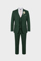 Three-piece suit with jacket waistcoat and matching trousers