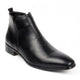 Men's ankle-height Chelsea boots with side zipper and low heel