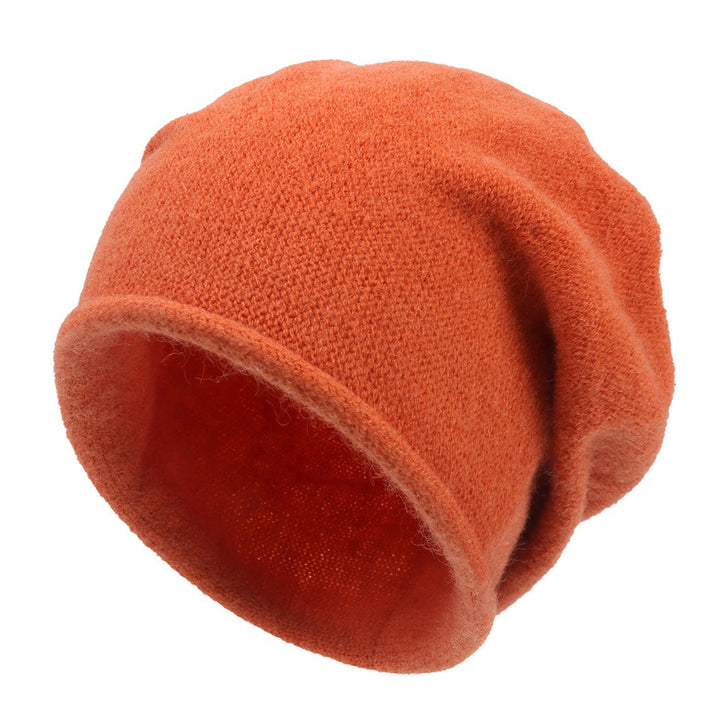 Relaxed Fit Casual Knit Beanie in Off-White - View 5 | Bellmere