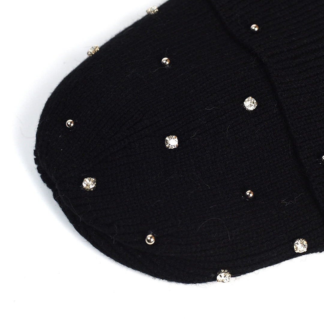 Women's Subtle Shine Cozy Beanie in Navy - View 6 | Bellmere