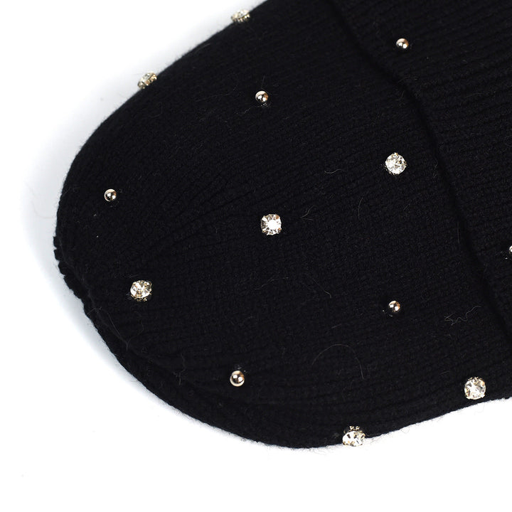Women's Subtle Shine Cozy Beanie in Navy - View 6 | Bellmere