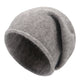 Relaxed Fit Casual Knit Beanie in Off-White - View 9 | Bellmere