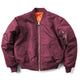 Men's quilted bomber jacket with stand collar, long sleeves and zip pockets