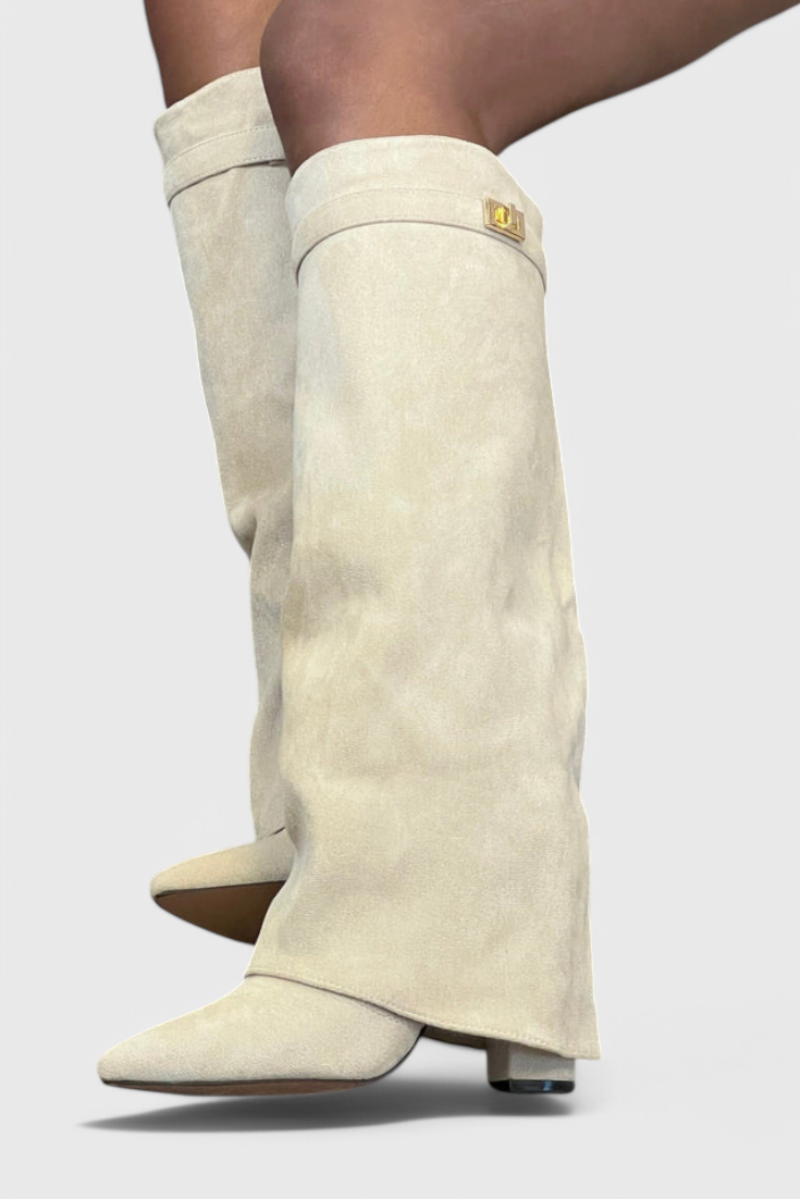 Women's Everyday Boots in Beige | Bellmere
