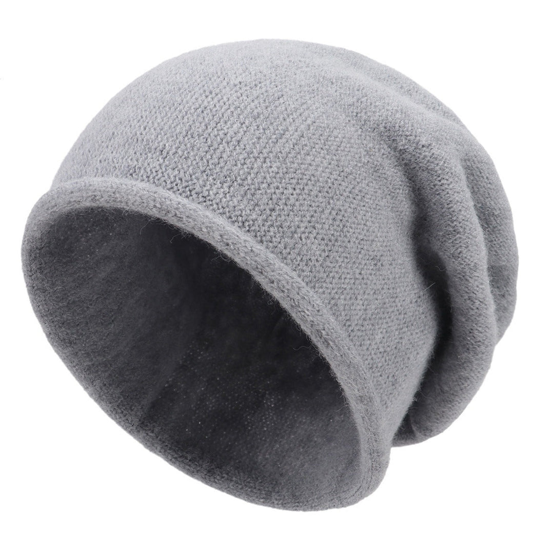 Relaxed Fit Casual Knit Beanie in Off-White - View 10 | Bellmere