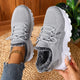 Women's fleece lined lace-up sneakers with chunky lug sole