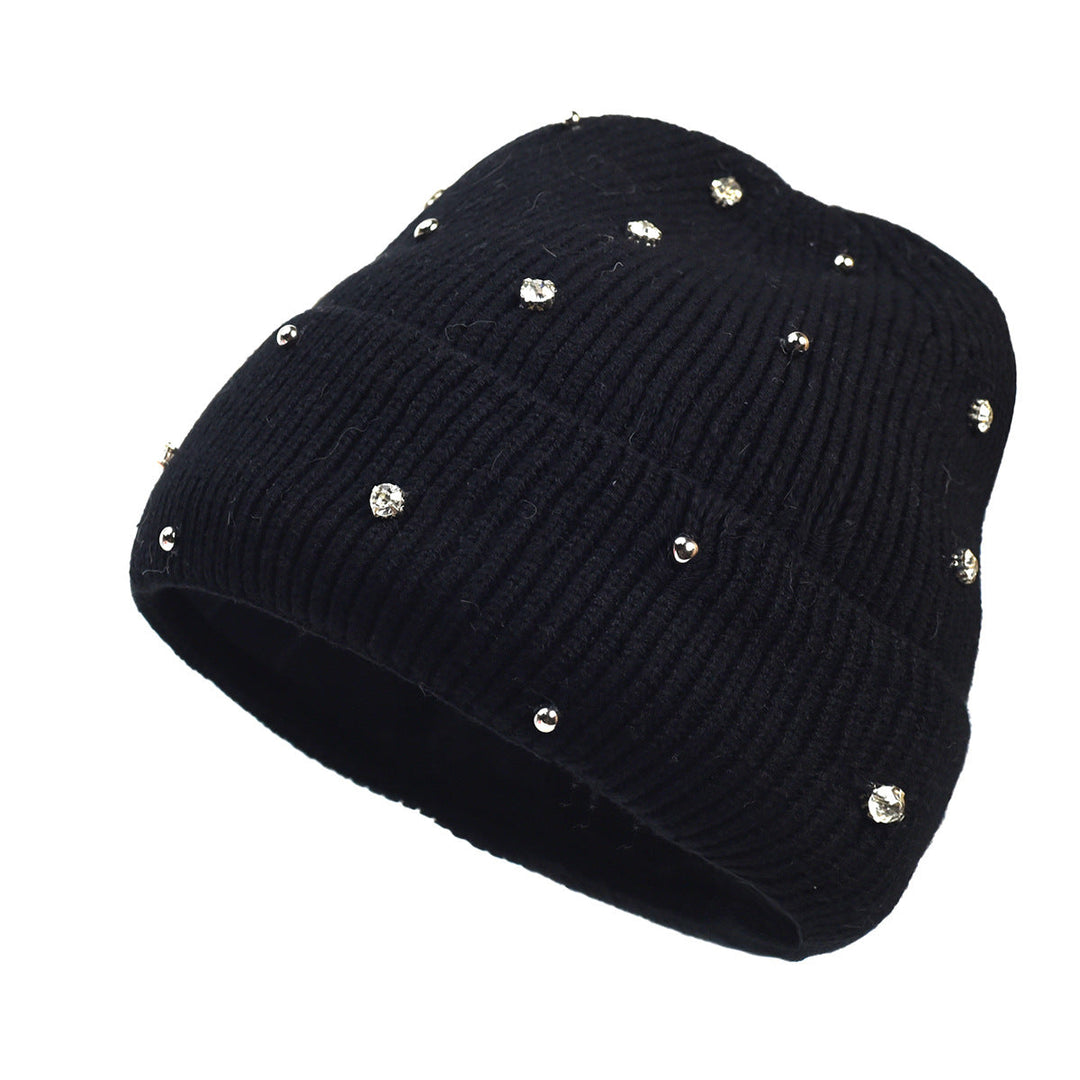 Women's Subtle Shine Cozy Beanie in Navy - View 7 | Bellmere