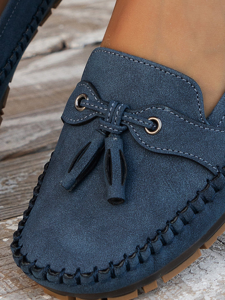 Soft and Comfortable Loafers Shoes in Blue - View 17 | Bellmere