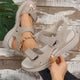Women's Open-Toe Sport Sandals, Adjustable Strap Flatform