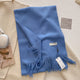 Women's Soft Plain Tassel Shawl in Brown - View 9 | Bellmere