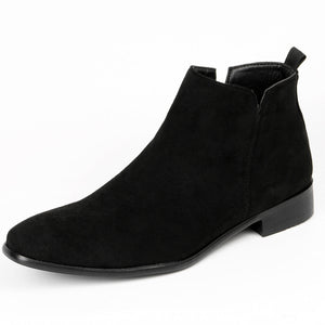 Black suede