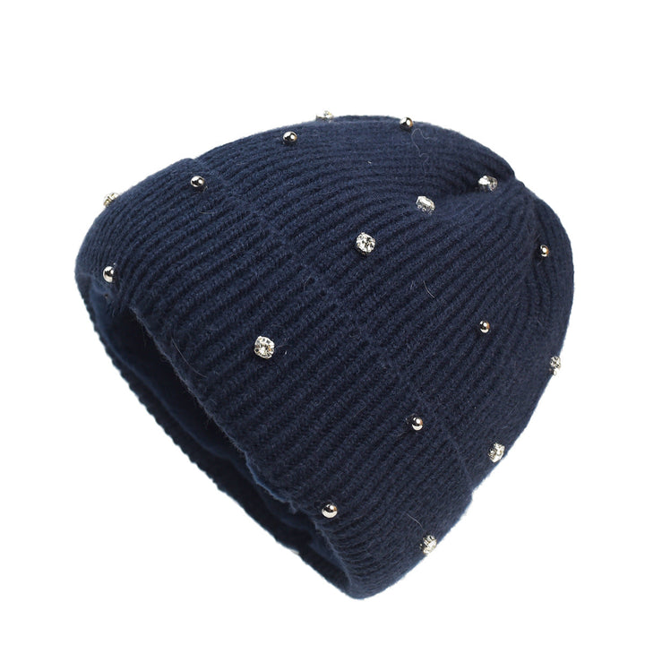 Women's Subtle Shine Cozy Beanie in Navy | Bellmere