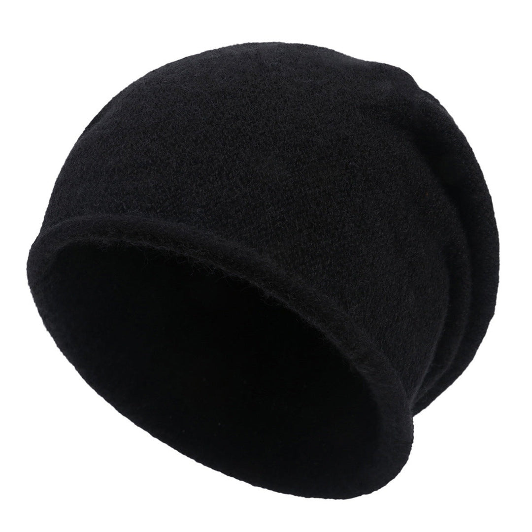 Relaxed Fit Casual Knit Beanie in Off-White - View 4 | Bellmere