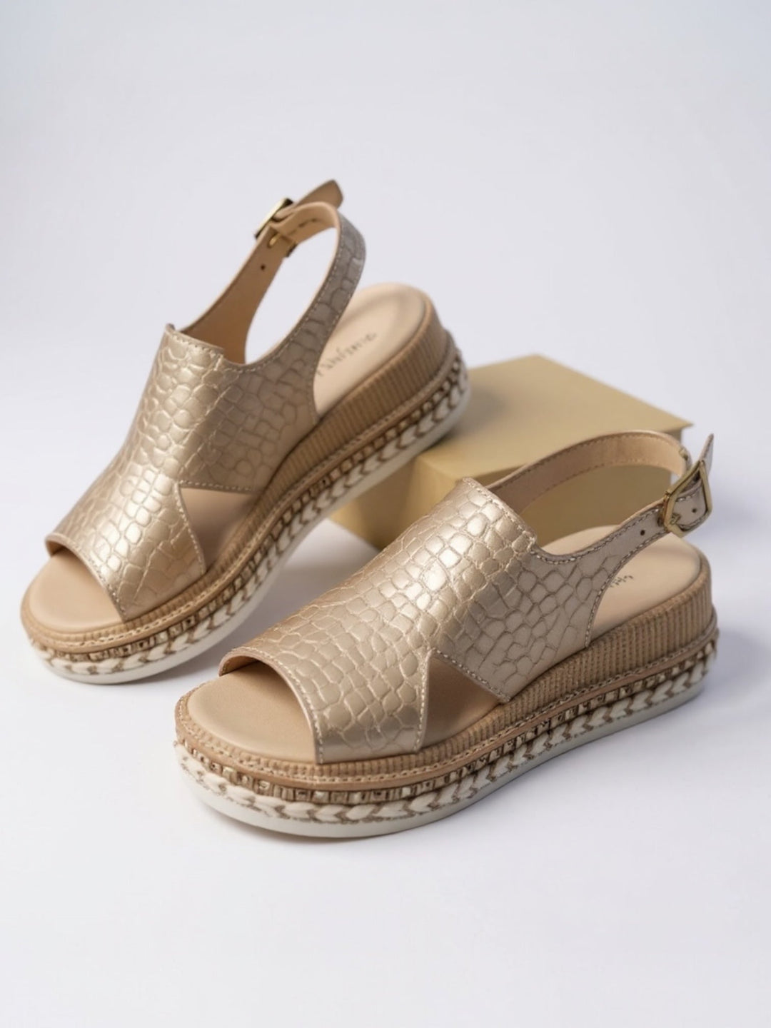 Colette | Women's Metallic Platform Sandals