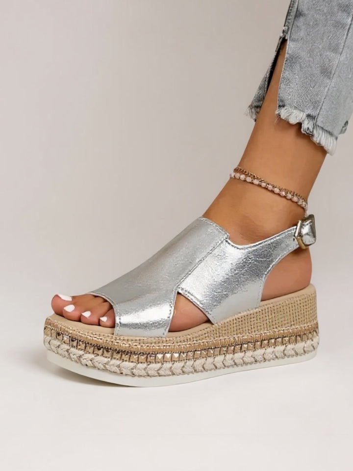 Colette | Women's Metallic Platform Sandals
