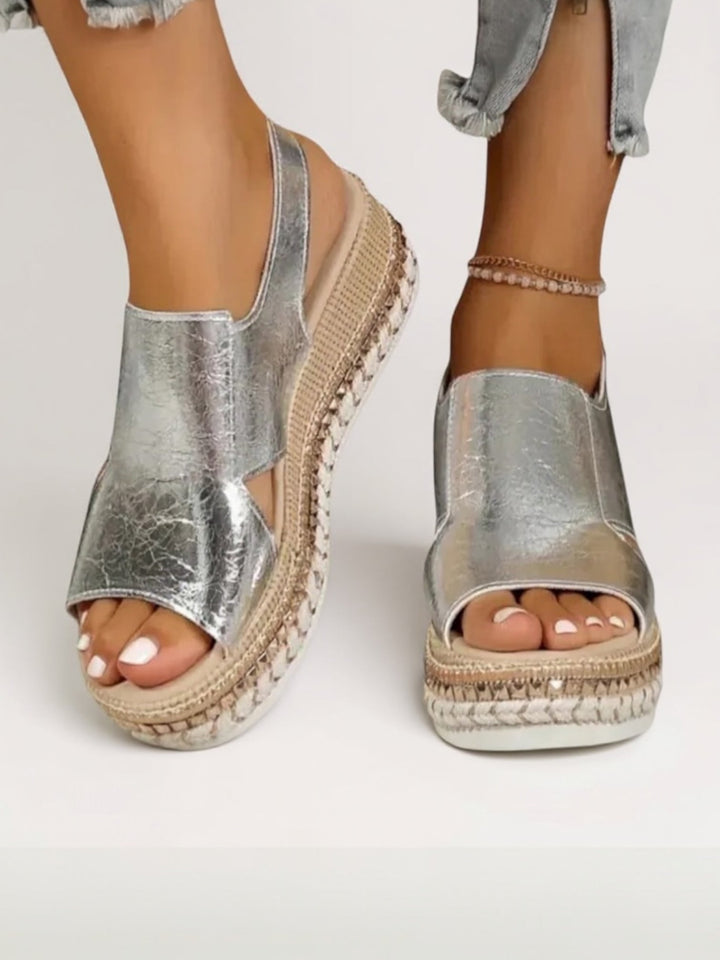 Colette | Women's Metallic Platform Sandals