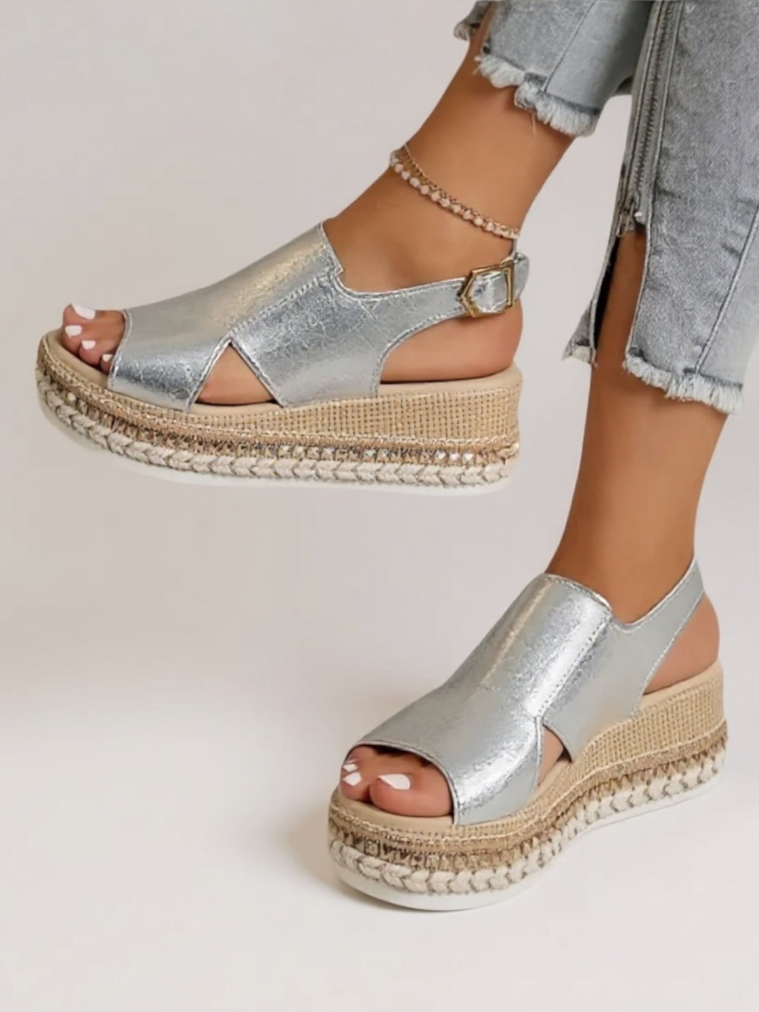 Colette | Women's Metallic Platform Sandals