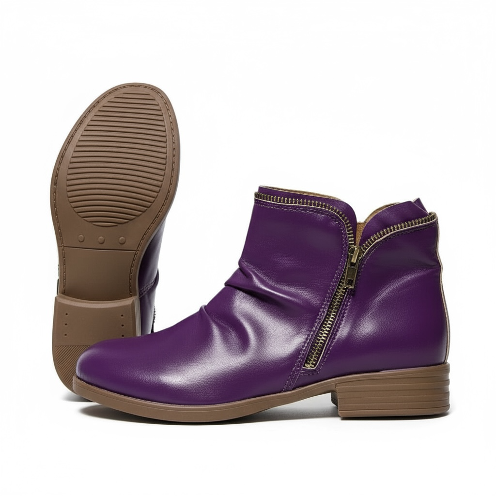 Women's Comfortable Boots in Purple - View 9 | Bellmere