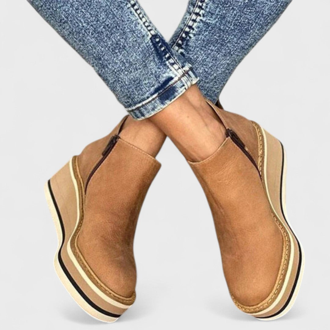 Women's Water-resistant Shoes in Khaki - View 6 | Bellmere