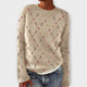 Women's festive patterned jumper with crew neck and long sleeves
