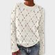 Women's festive patterned jumper with crew neck and long sleeves
