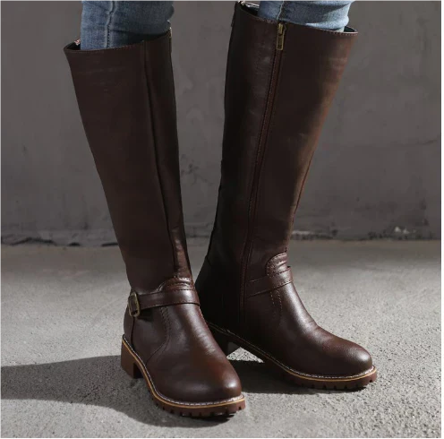 Women's Knee High Boots in Black - View 2 | Bellmere