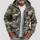 Unisex hooded cargo jacket with long sleeves