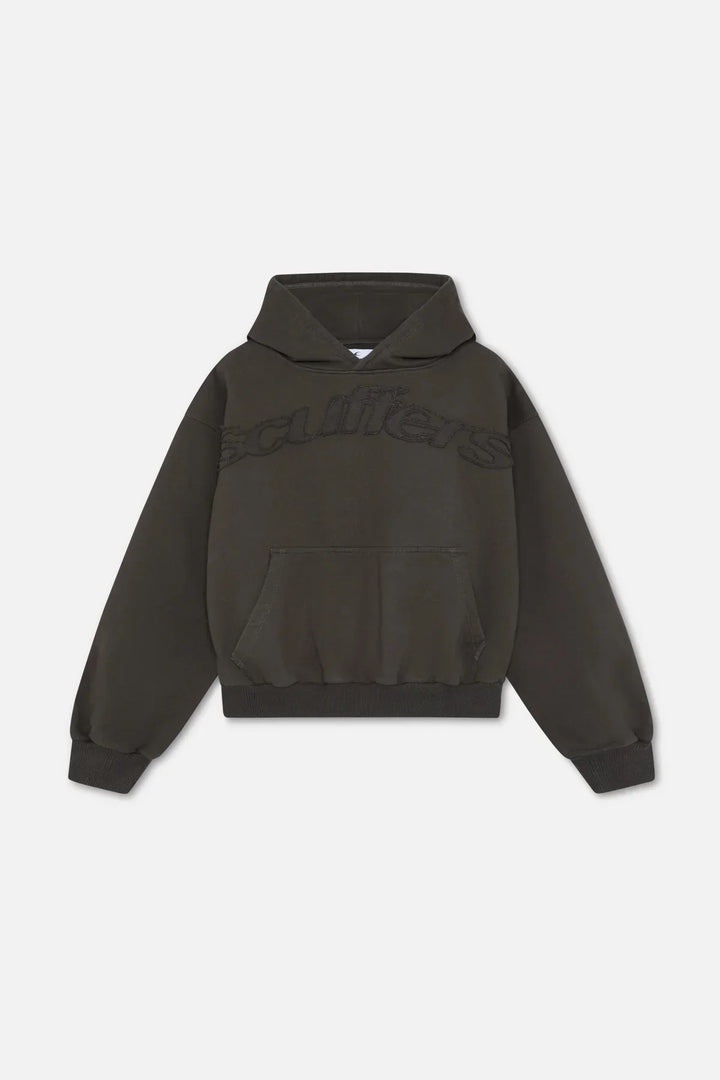 Women's hooded pullover sweatshirt with front pouch pocket