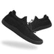 Unisex textured knit casual shoes with toggle lace-up and flat sole