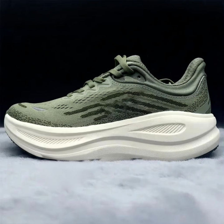 Women's Mesh Knit Sneakers, Chunky Midsole Lace-Up Trainers