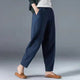 Women's Lightweight Summer Trousers in Beige | Bellmere