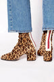 Women's Square Toe Heeled Boots in Brown - View 5 | Bellmere