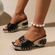 Nahla | Women's Mia Buckle Wedge Sandals