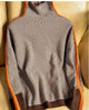 Women's Herringbone Turtleneck in Orange | Bellmere