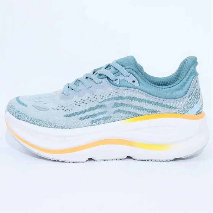 Women's Mesh Knit Sneakers, Chunky Midsole Lace-Up Trainers