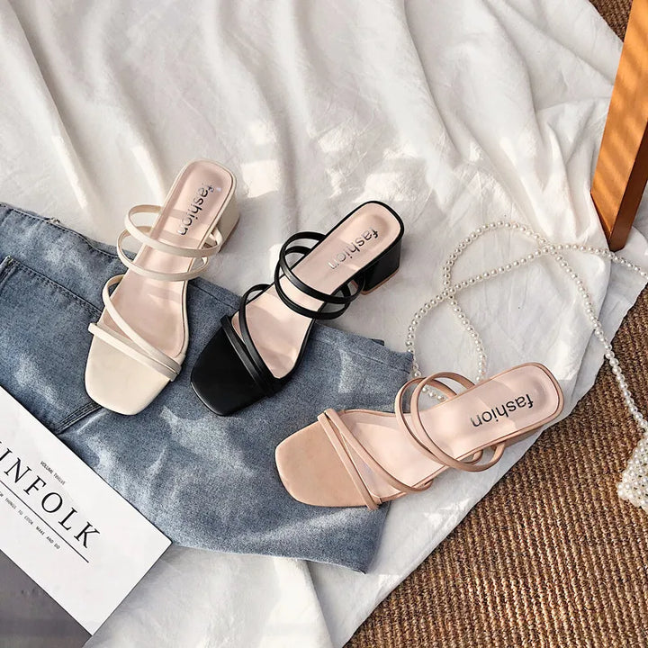 Meryem | Women's Strappy Block Heel Sandals