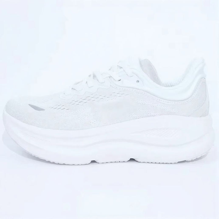 Women's Mesh Knit Sneakers, Chunky Midsole Lace-Up Trainers