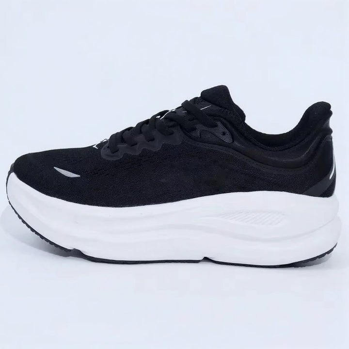 Women's Mesh Knit Sneakers, Chunky Midsole Lace-Up Trainers