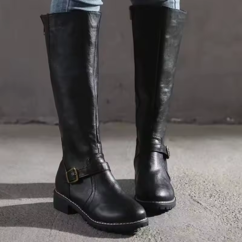 Women's Knee High Boots in Black - View 6 | Bellmere