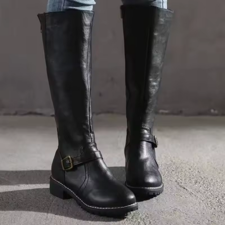 Women's Knee High Boots in Black - View 6 | Bellmere