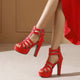 Adria | Women's Lucia Leather Platform Sandals