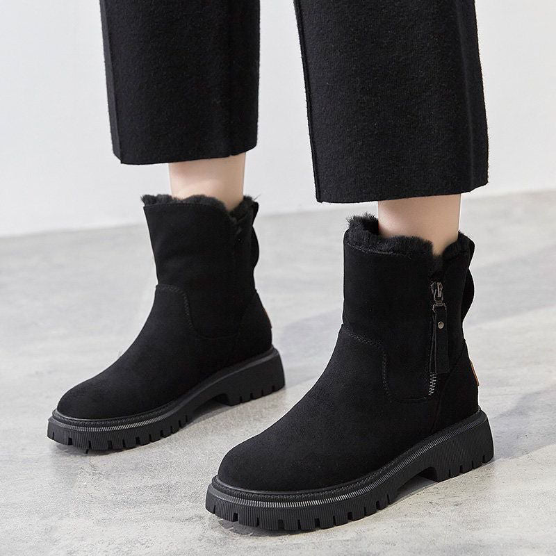 Women's CozyFit Ankle Boots in Beige - View 2 | Bellmere