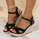 Women's Classic Wedge Sandals Sandals Sale in Black (Almost Sold Out) | Bellmere