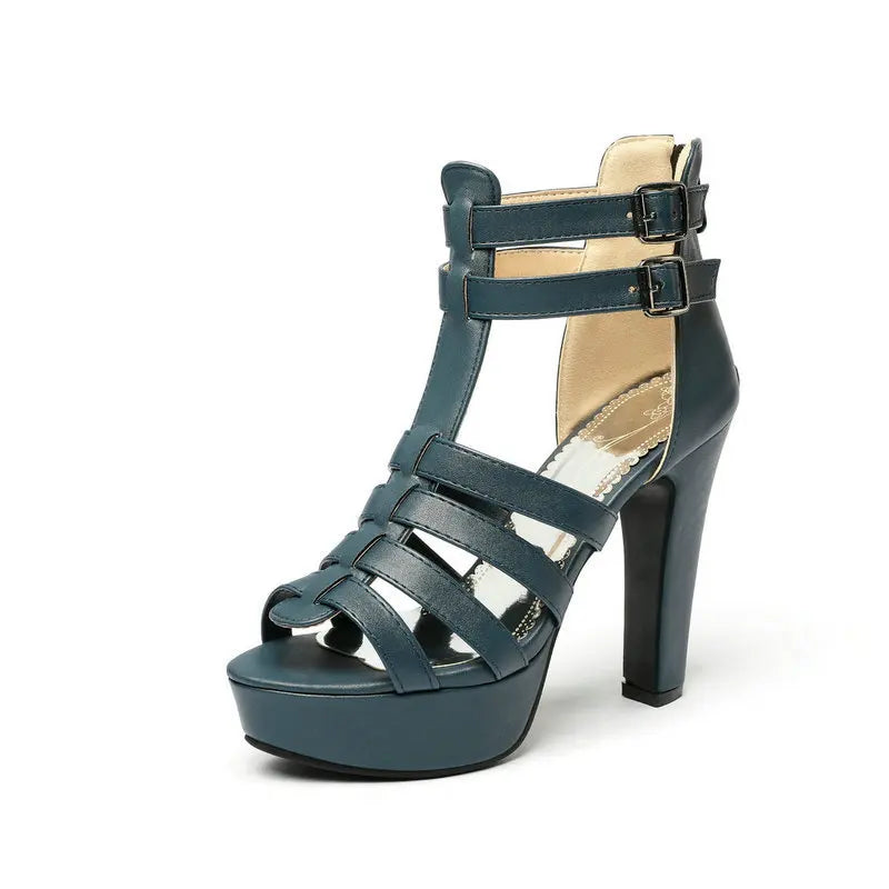 Adria | Women's Lucia Leather Platform Sandals