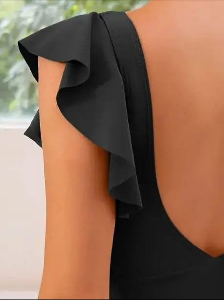 Flattering One-Piece Swimsuit Swimwear Sale in Orange (Almost Sold Out) - View 6 | Bellmere