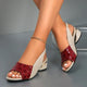 Women's Comfort Sandals in Red | Bellmere