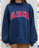 Women's Gray Printed Sweater in Pink - View 6 | Bellmere