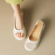 Faiza | Women's Ava Platform Sandals – Women’s Low Heel Open-Toe Slip-Ons