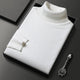 Ribbed turtleneck sweater with long sleeves and matching cuffs